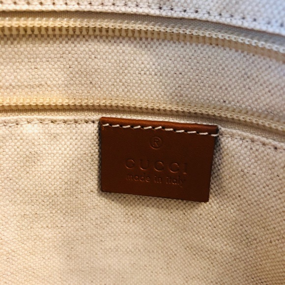 Gucci GG nylon with leather straps large tote bag - Picture 3 of 8